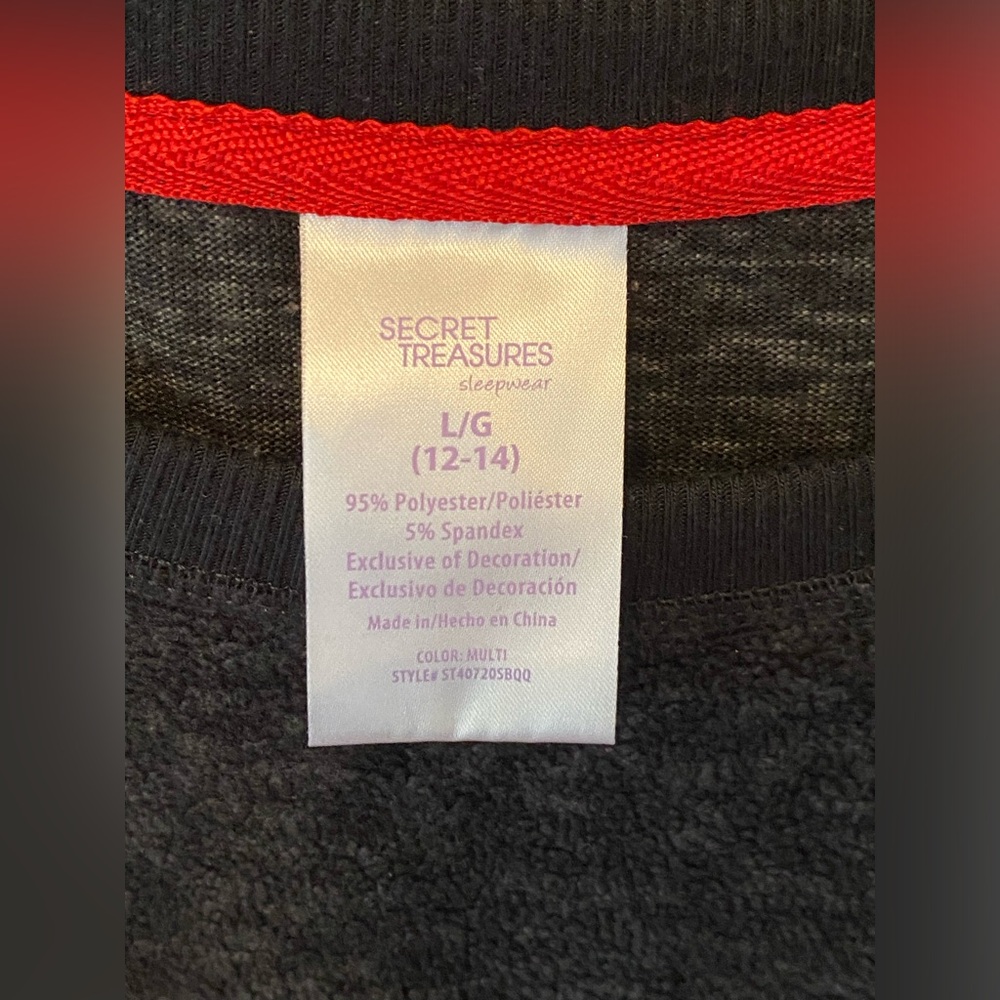 Secret Treasures Red and Gray Sweater - Picture 2 of 3